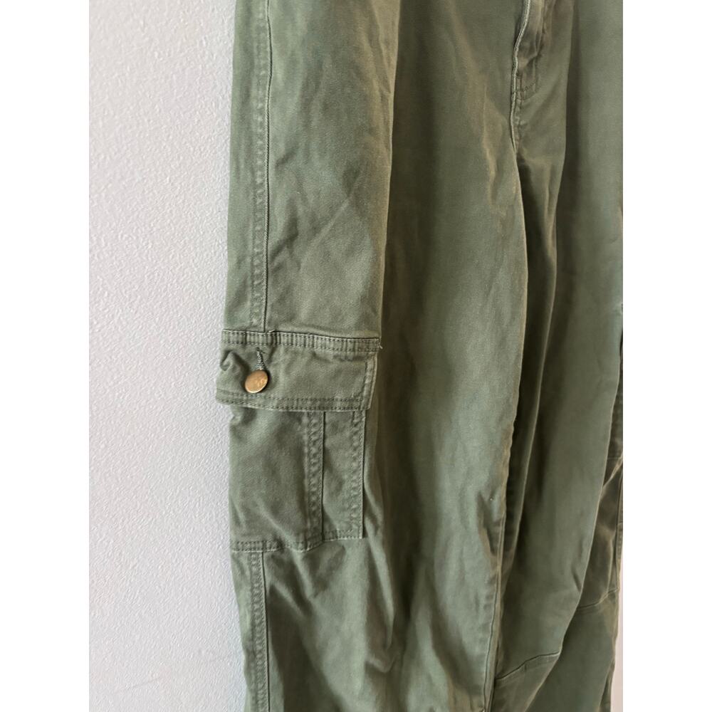 Project Indigo Womens Cargo Pants Size 9 Green Utility Streetwear Denim - Picture 3 of 6